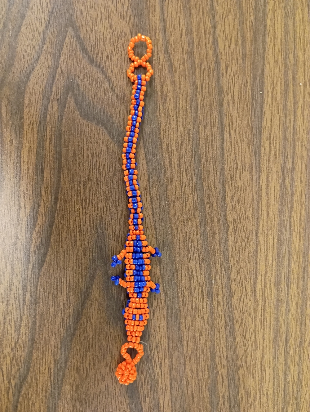 Florida Gators Bracelet Shaped Like A Gator In Orange & Blue
